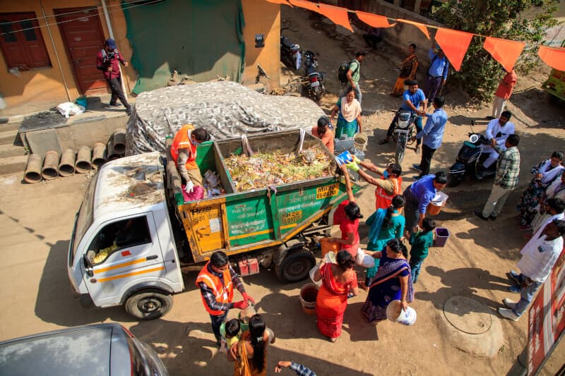 Artistic representation of Solid Waste